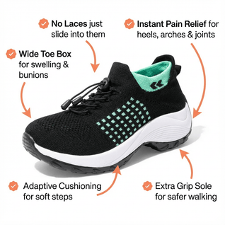 Nova Pro Ortho Shoes - Pain-Relief Support for Heel, Arch & Foot Pain