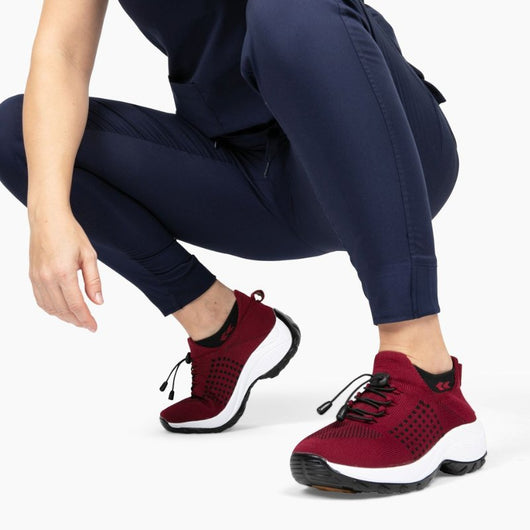 Nova Pro - Soft & Cushioned Pain - Relief Shoe (Red) - Comfort Fit