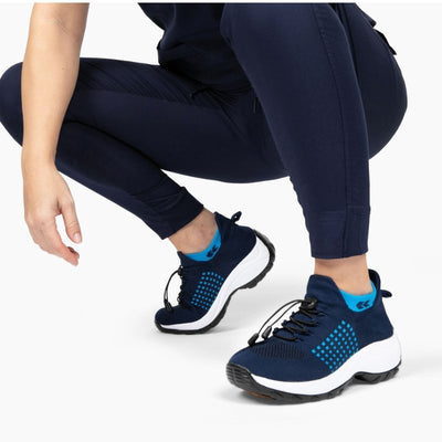 Nova Pro - Soft & Cushioned Pain - Relief Shoe (White/Blue) - Comfort Fit