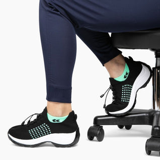 Ortho Stretch Cushion Shoes - Black Sky Blue (BOGO)