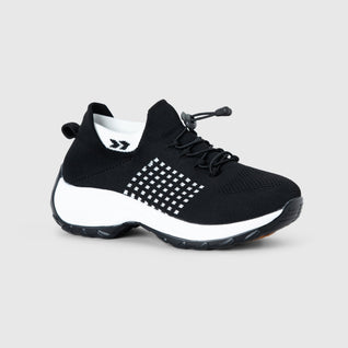 Ortho Stretch Cushion Shoes - Black White (BOGO)
