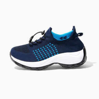 Ortho Stretch Cushion Shoes - White Blue (BOGO)