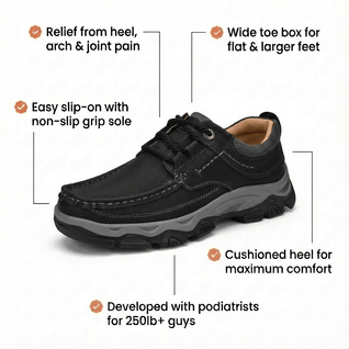 The Martin - Wide Toe Box Comfort Shoe
