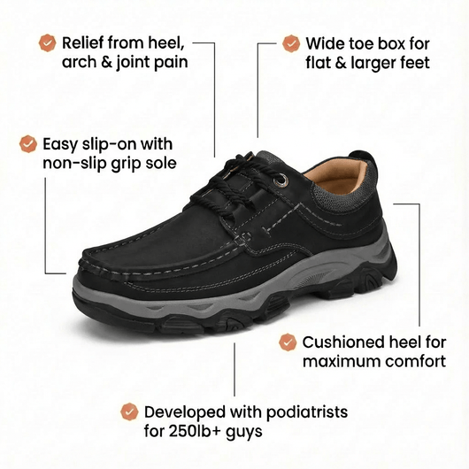 The Martin - Lace - Free & Wide Toe Box Shoe - Comfort Fit