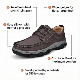 The Martin - Wide Toe Box Comfort Shoe