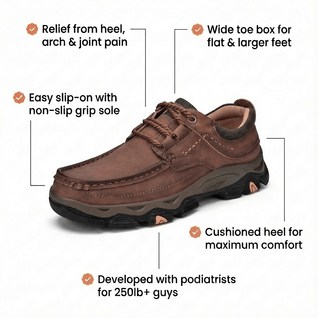The Martin - Wide Toe Box Comfort Shoe
