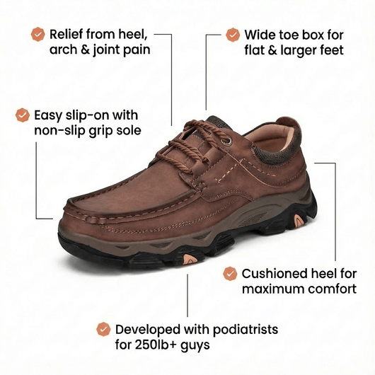 The Martin - Lace - Free & Wide Toe Box Shoe - Comfort Fit
