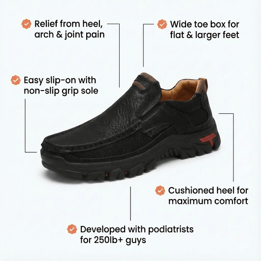 The Milan Lux - Wide Fit & Stretch Shoe - Comfort Fit